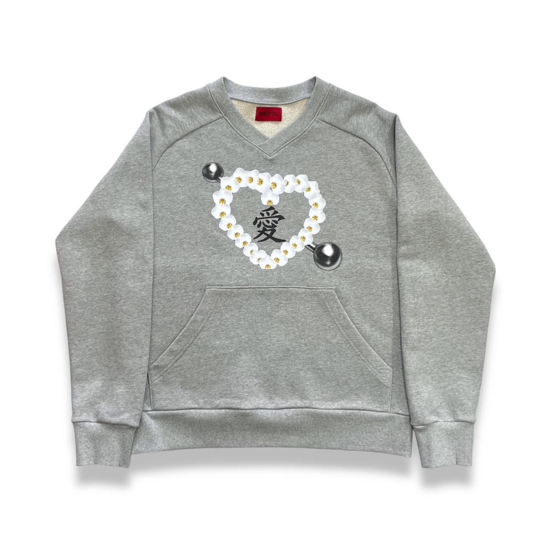 Love Piercing Sweatshirts - Gray